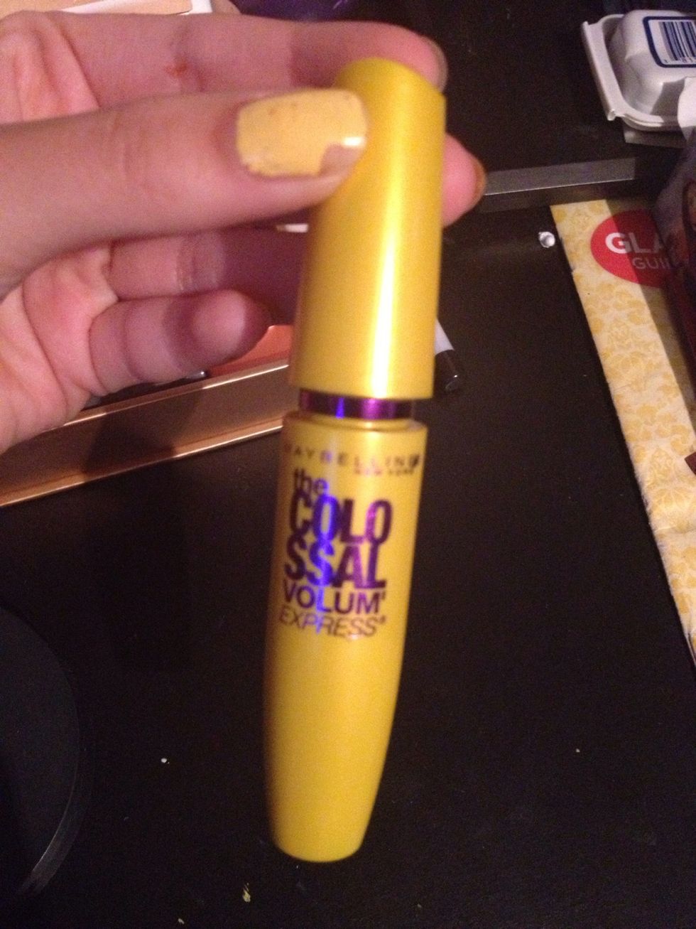 Then add some mascara to both sets of lashes, or just the top. Not too much though, unless you want to.