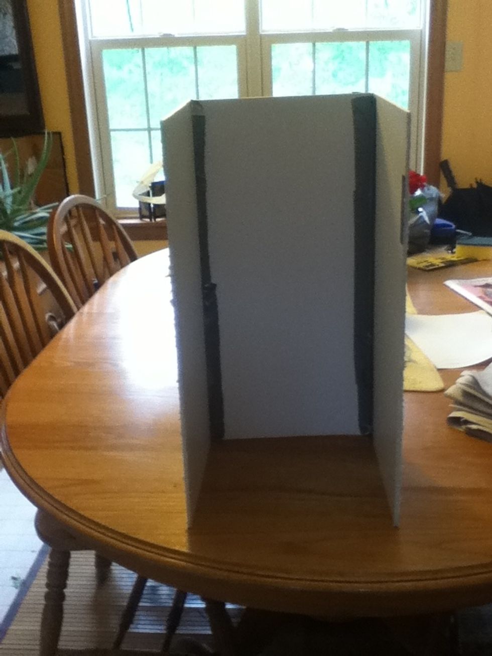 Then add the 3sides then tape or glue them