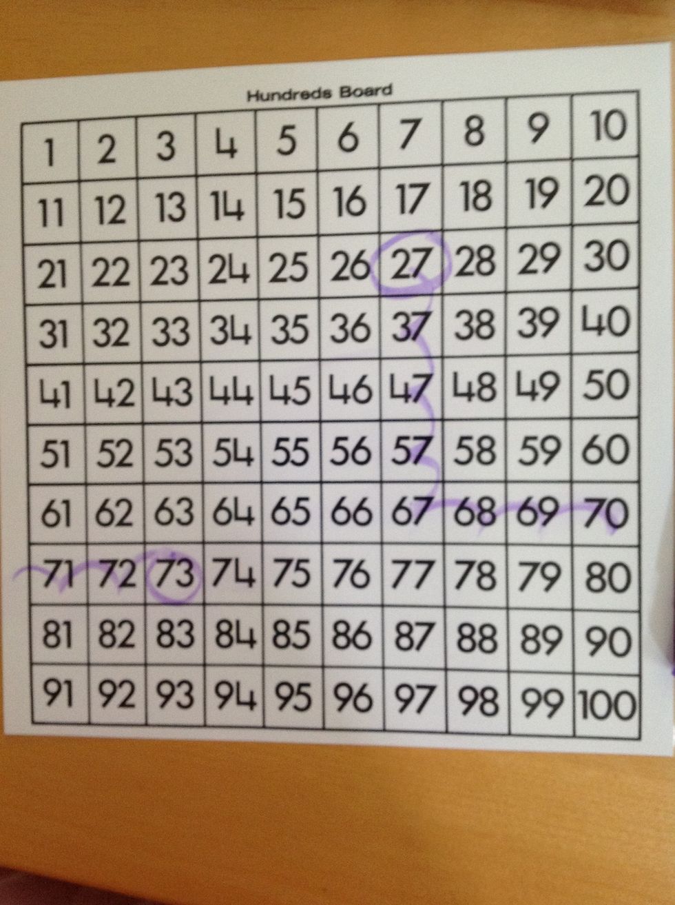 Then add the 6 ones. "41, 42, 43, 44, 45, 46.". Circle your answer.