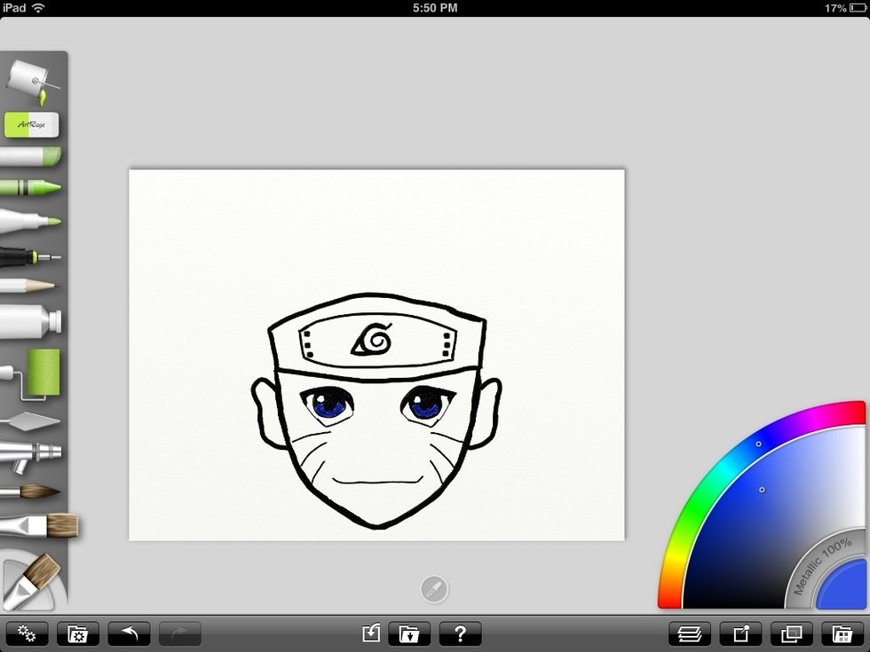 Then add the actual eyes