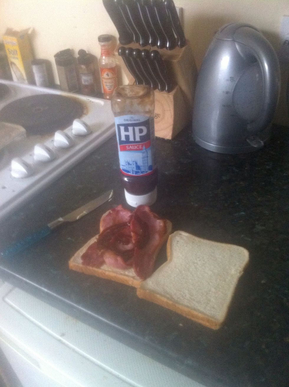 Then add the brown sauce (or red if you prefer)