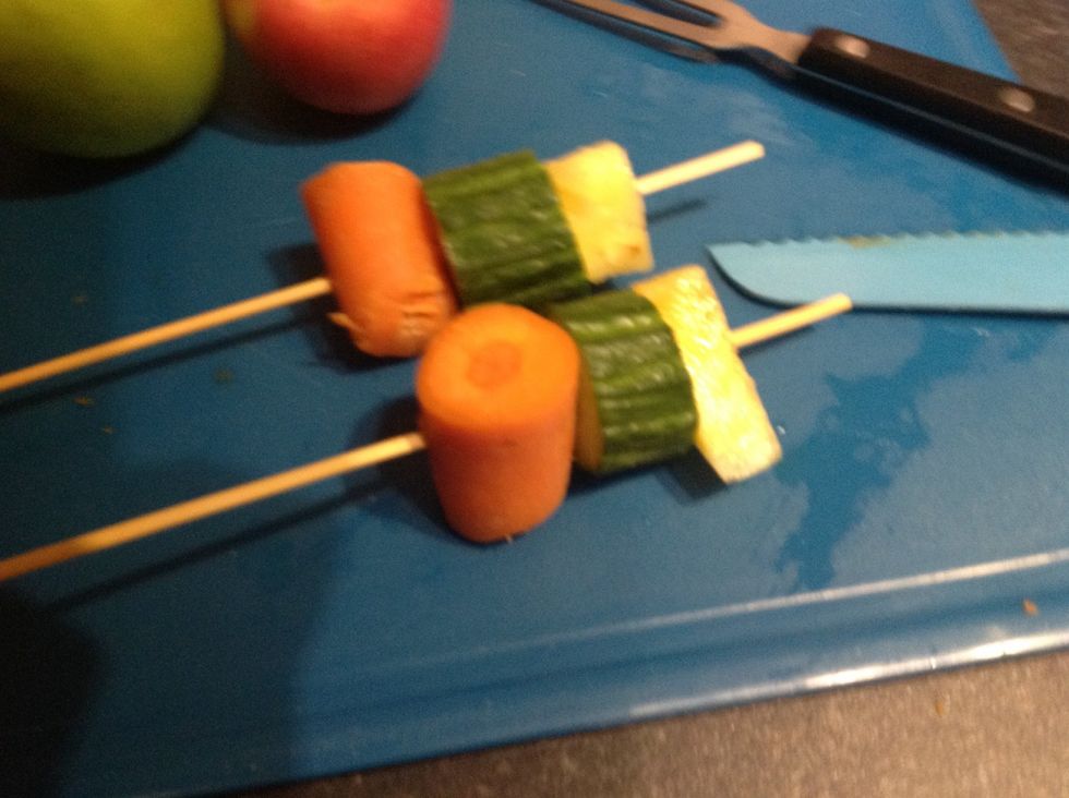 Then add the carrot DO IT sideways!