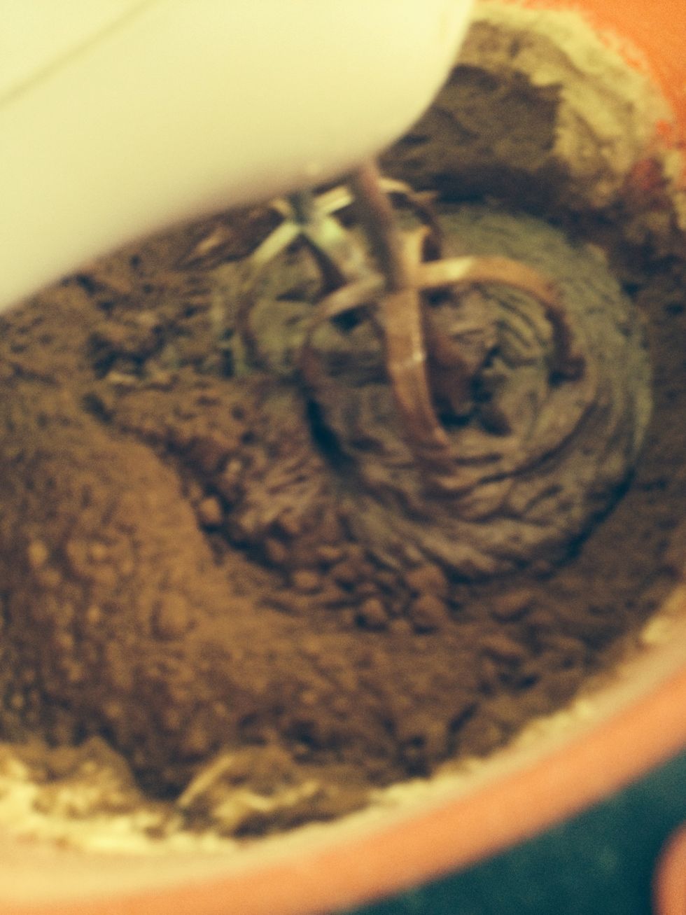 Then add the cocoa powder