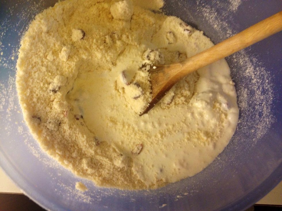 Then add the cream.