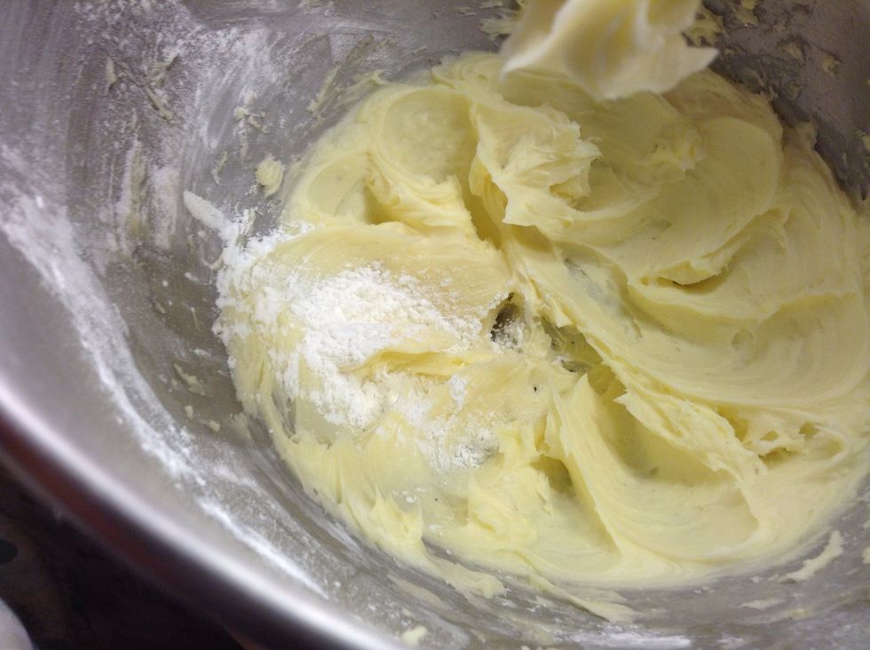 Then add the custard powder.