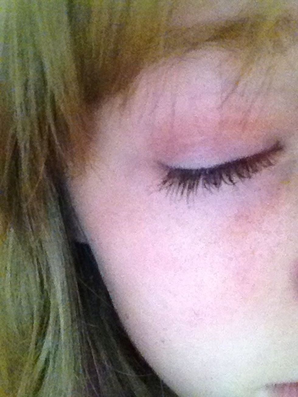 Then add the dark pink on the crease to create a pink smokey eye effect