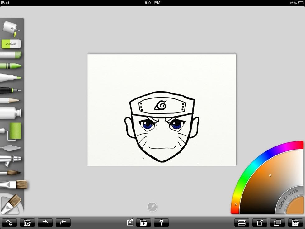 Then add the eye brows