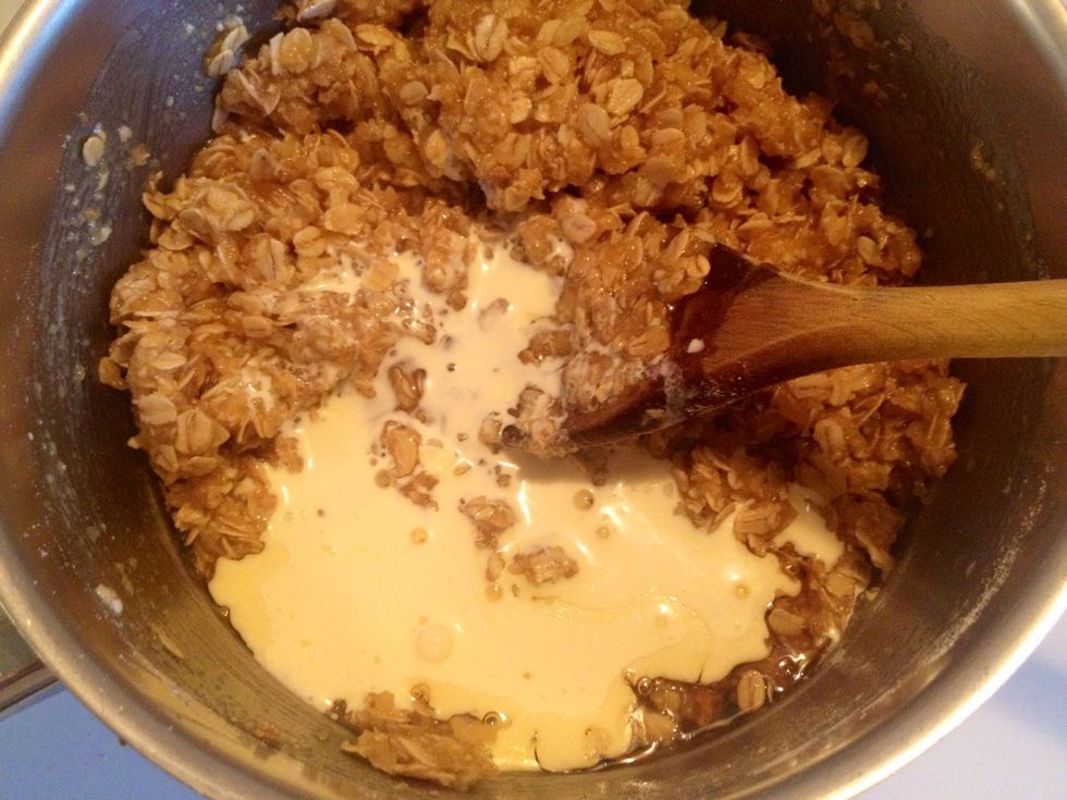 Then add the heavy cream.