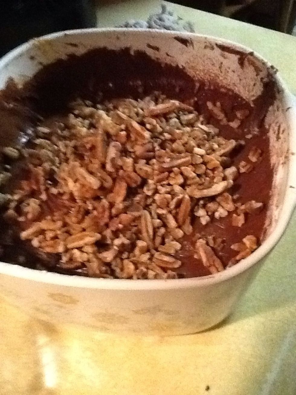 Then add the pecans
