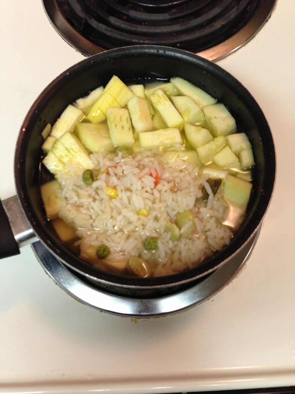 Then add the rice