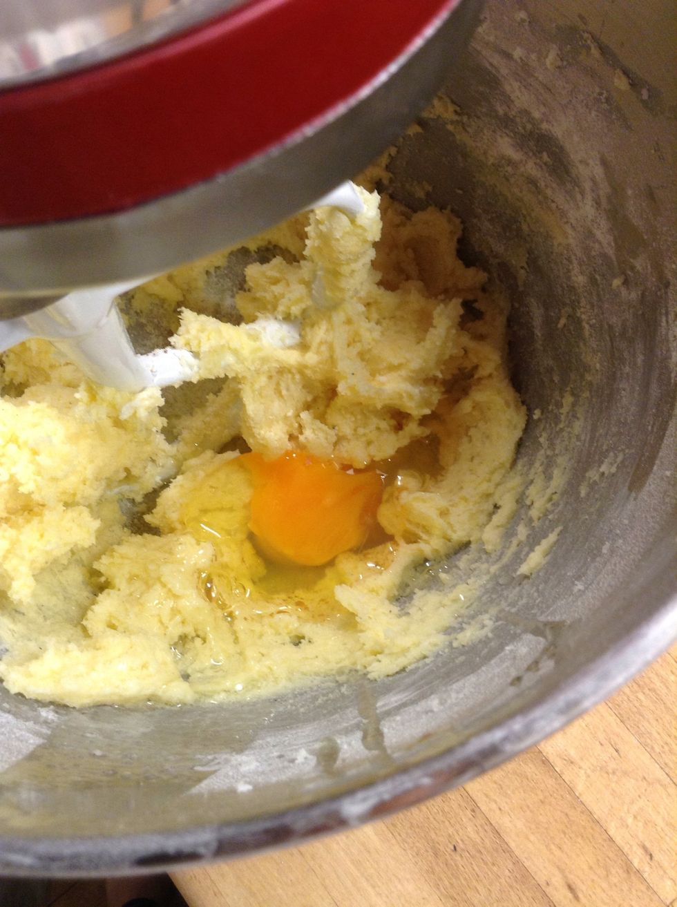 Then add the second egg.