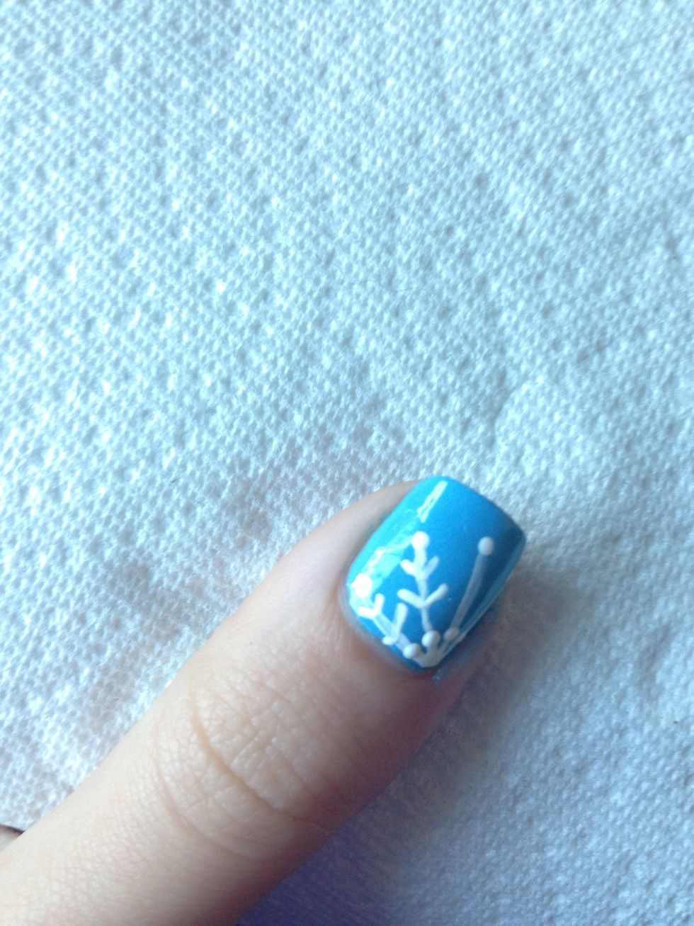 Then add Vs to each line (I did two per line)