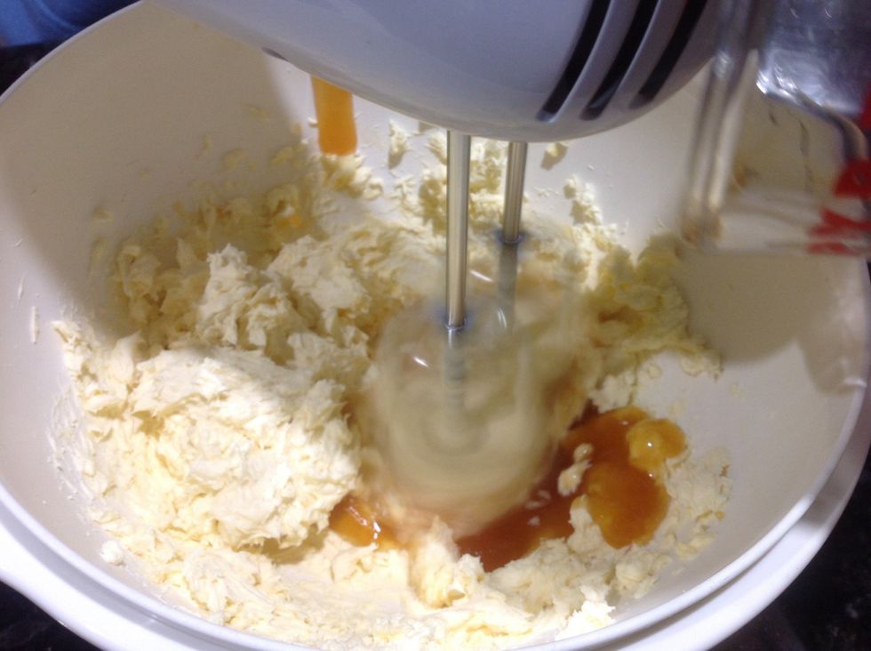 Then Add your Carmel sauce and keep mixing.