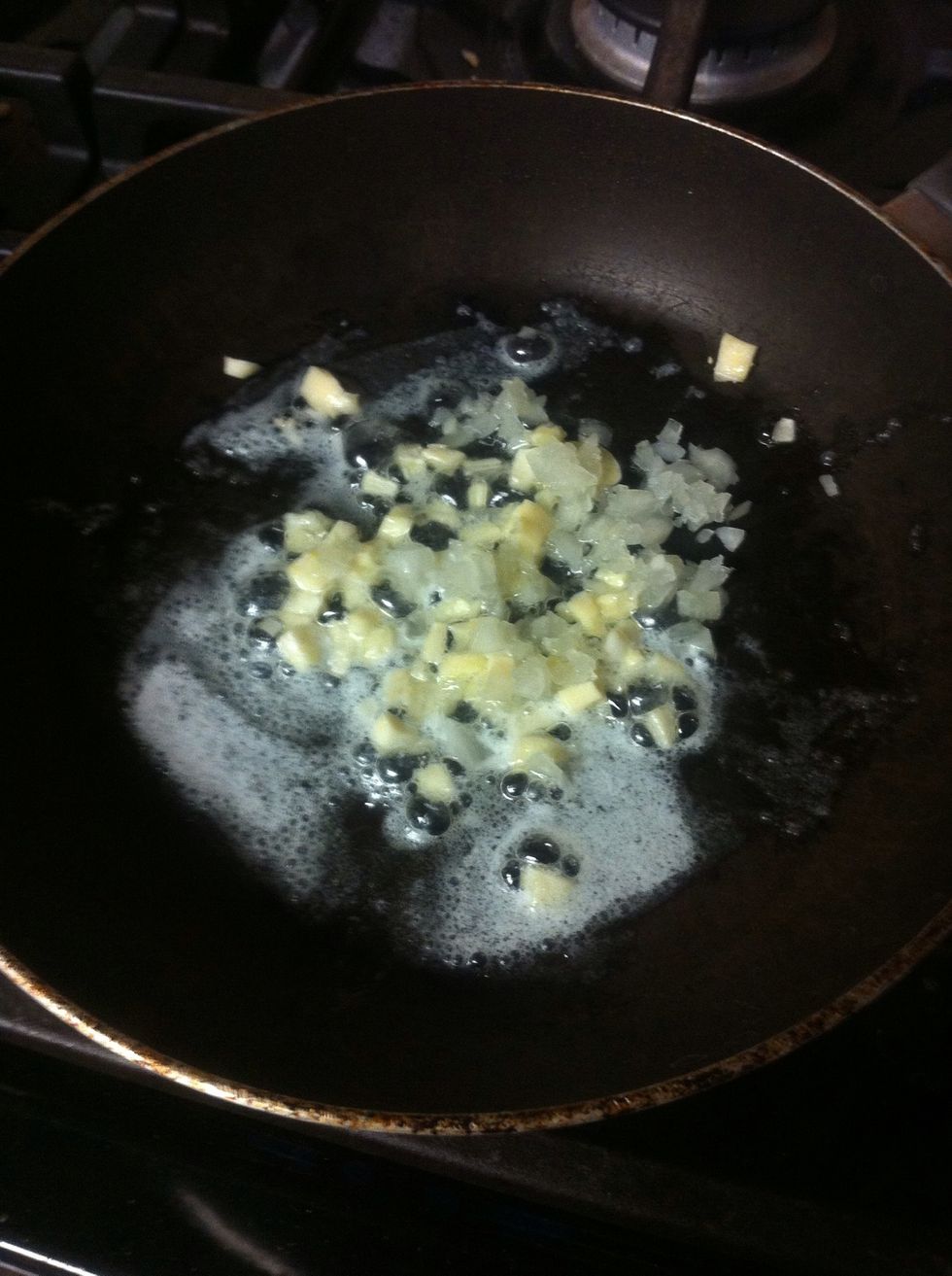 Then add your cut up onions