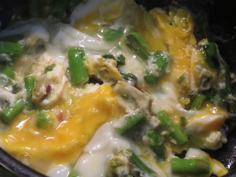 Then all the other ingredients you want to have in your fried rice. One of my favorite - egg!