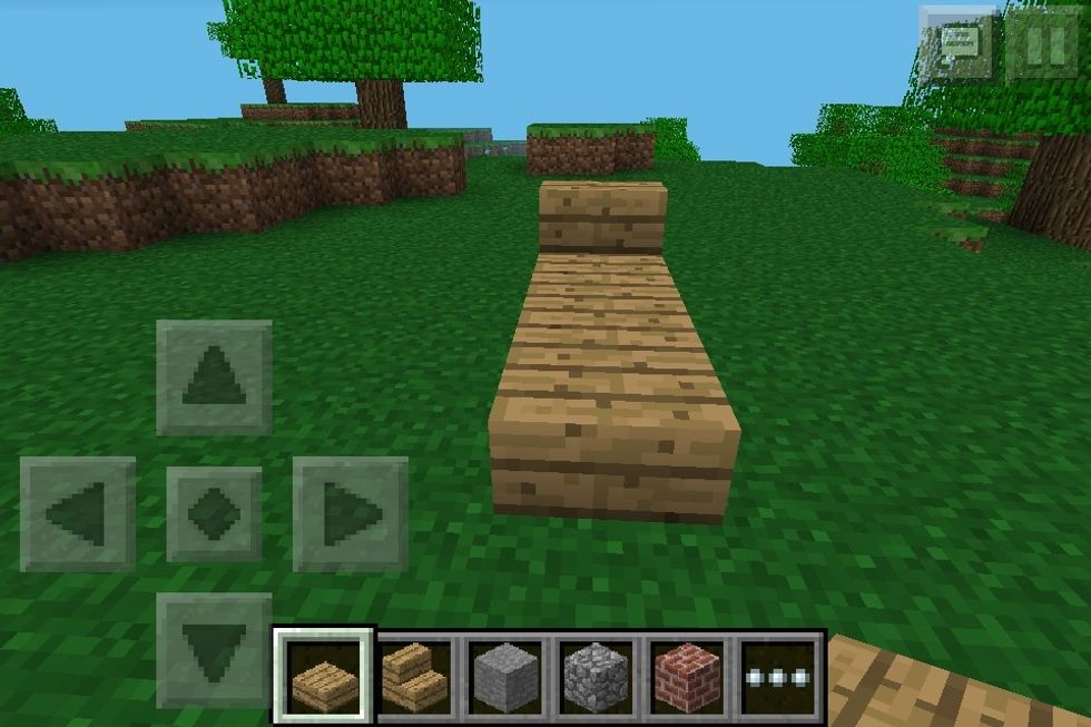Then another wooden slab