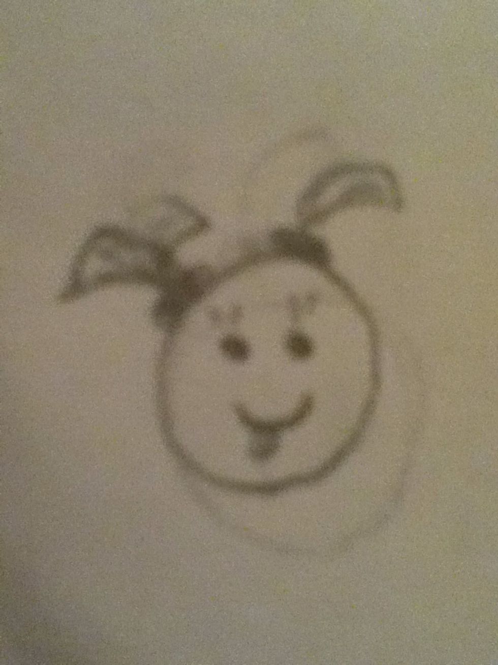 Then any mouth you want . I drew a silly mouth