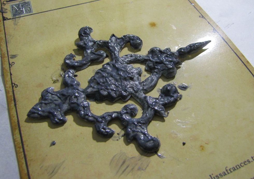 Then, apply the second layer, a little bit thicker..