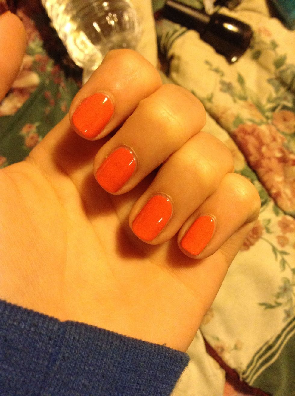 Then apply your coral polish