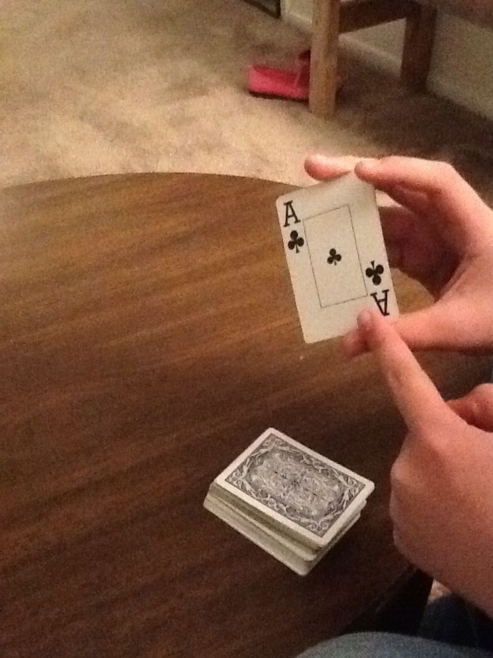 Then ask if this is their card (the third or second card)