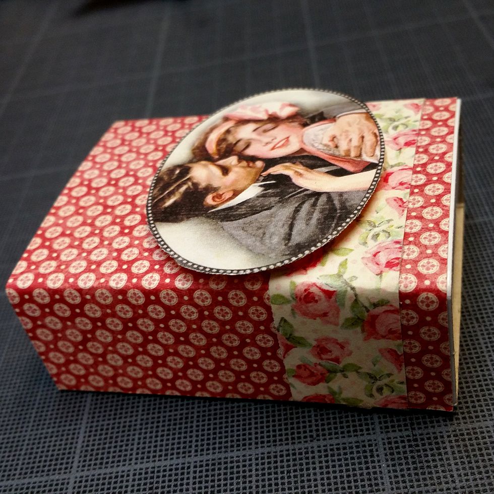 Then attached it to the box.