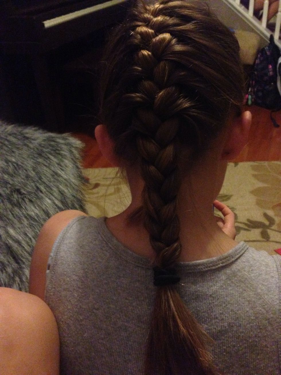 Then BAM! It's a gorgeous braid on anyone. And it's easy to do.