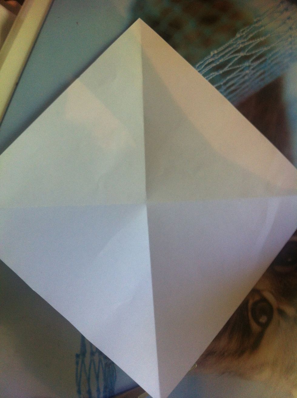 Then bay it like this so you get a spuare with a cross in