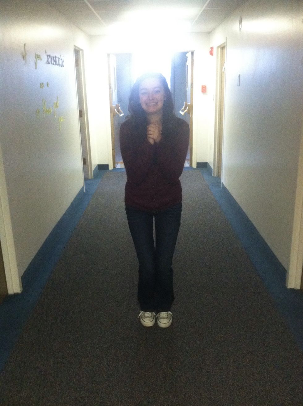 Then bend your knees.