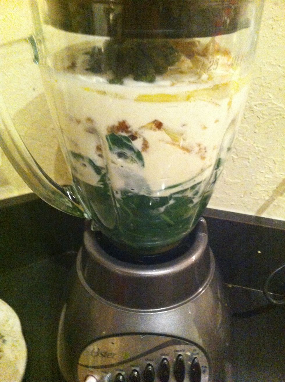 Then blend it all into the blender