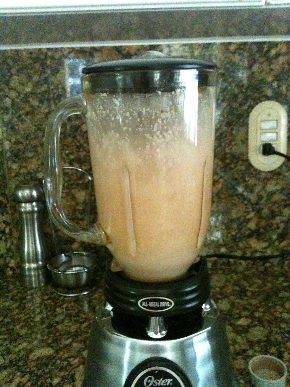 ...then blend it all until the rice granules are extremely fine (this step is really important) blend it for 2 minutes.