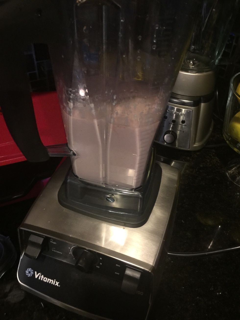 Then blend.