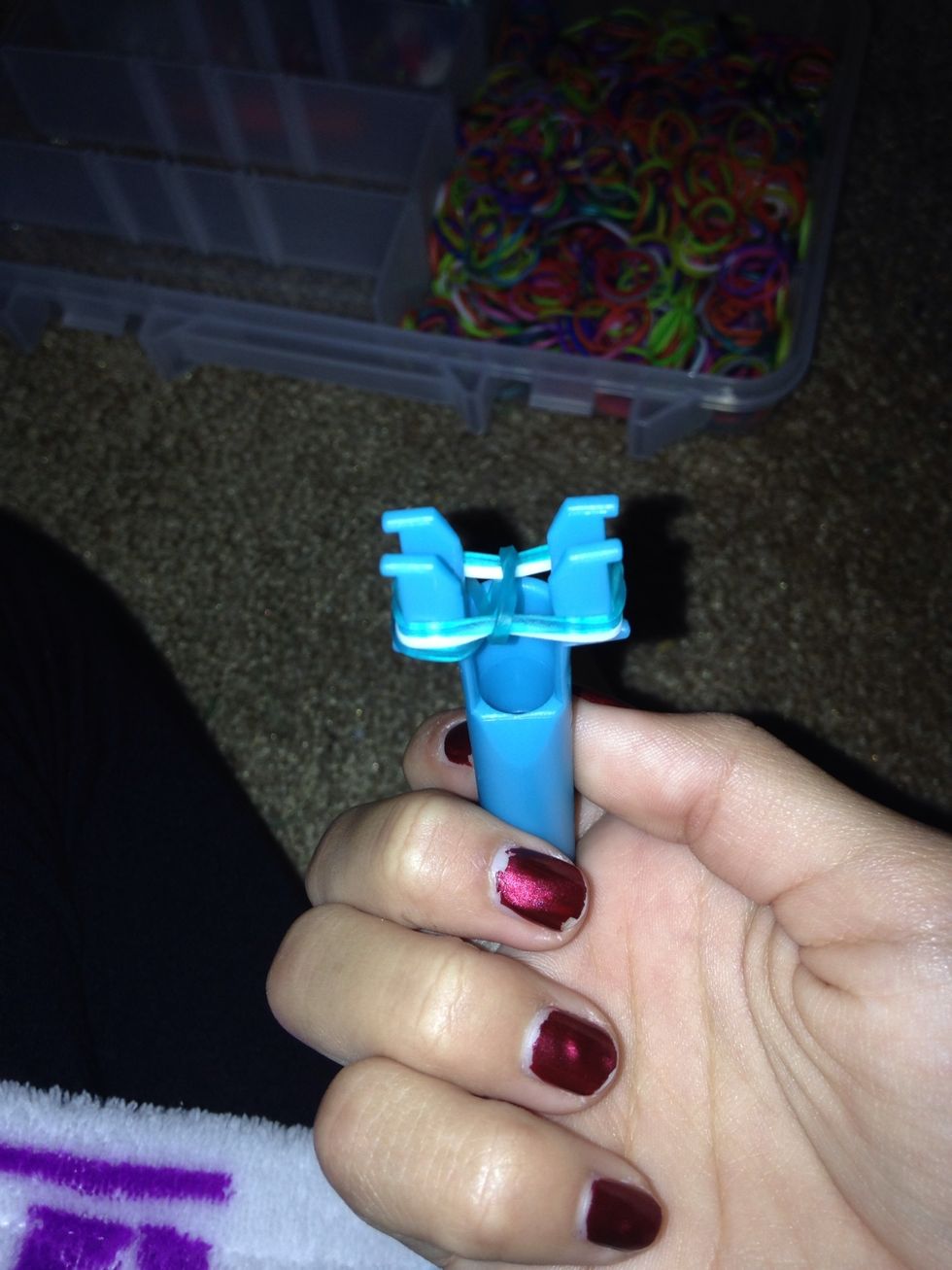 Then bring the other side to the top as well