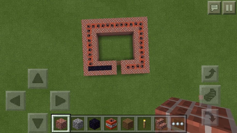 Then build up until the house is four blocks high and conceal the TNT.