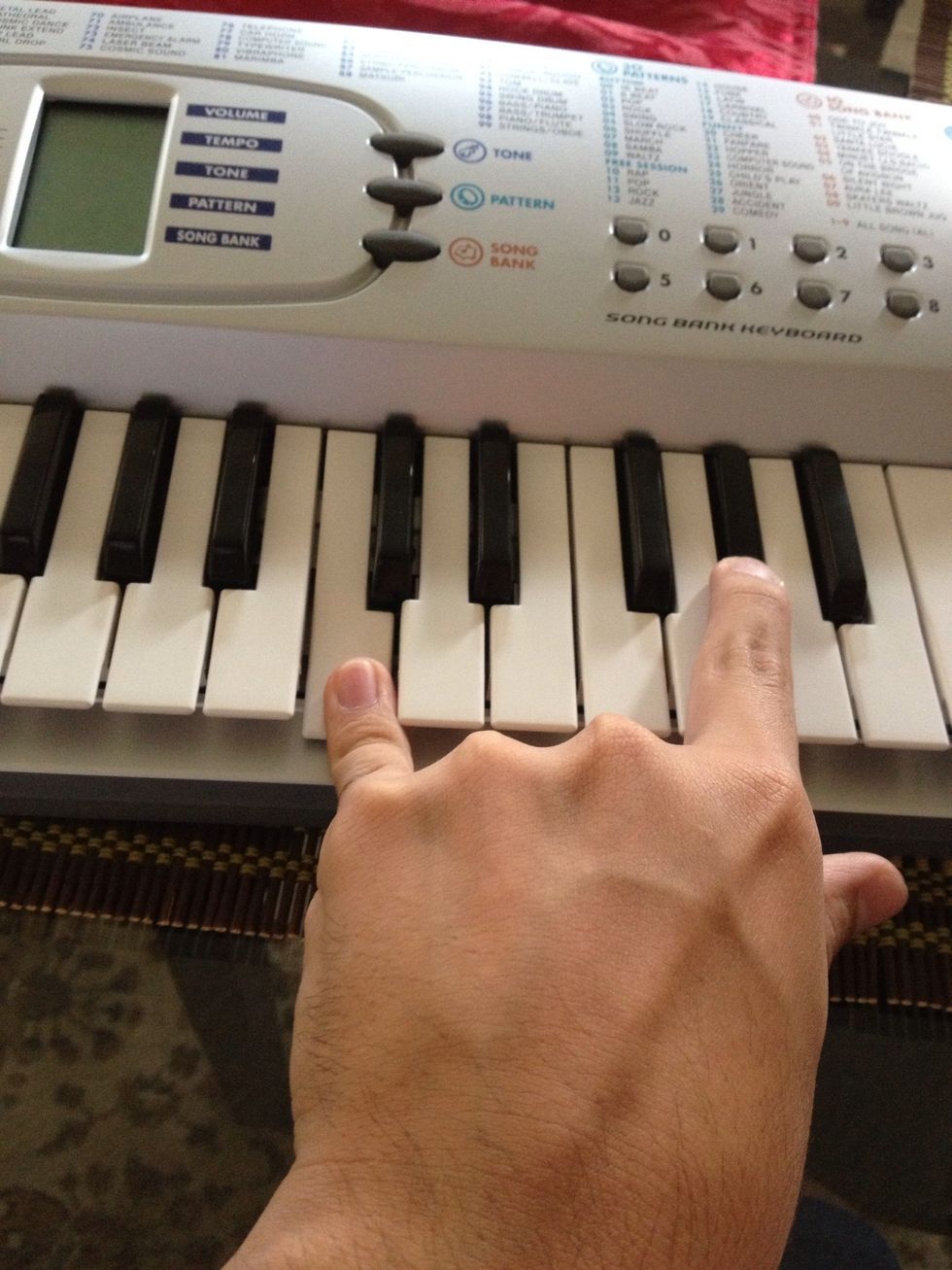 Then C on 4th and A flat on 4th