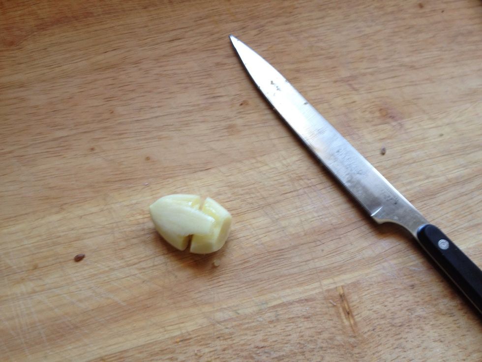 Then chop it up into tiny pieces....