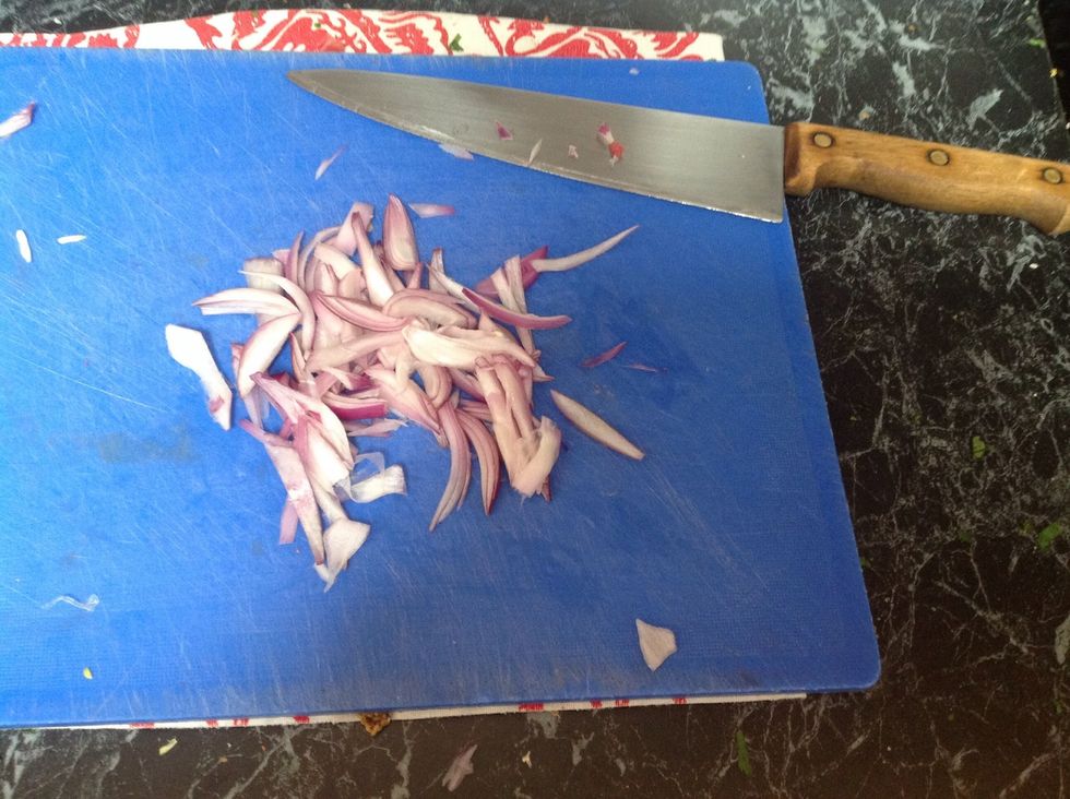 Then chop your onion