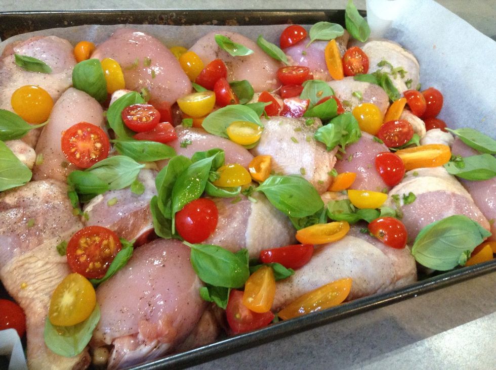 Then chuck in your tomatoes