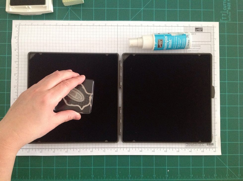 Then, clean your stamp, scrubbing first on the wet side, then dry side. This will remove oils and other coatings found on stamps from the manufacturing process.