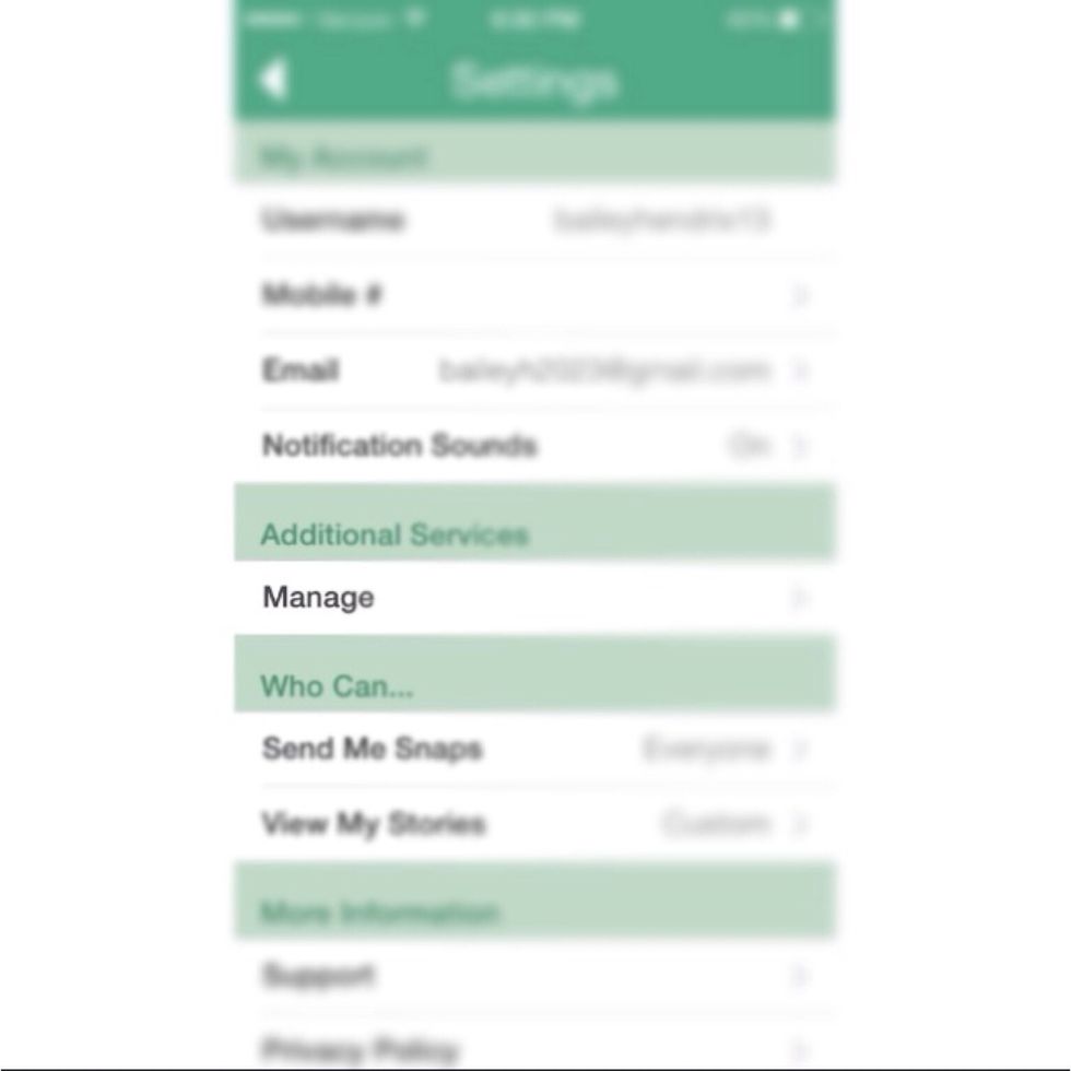 Then click on the manage.