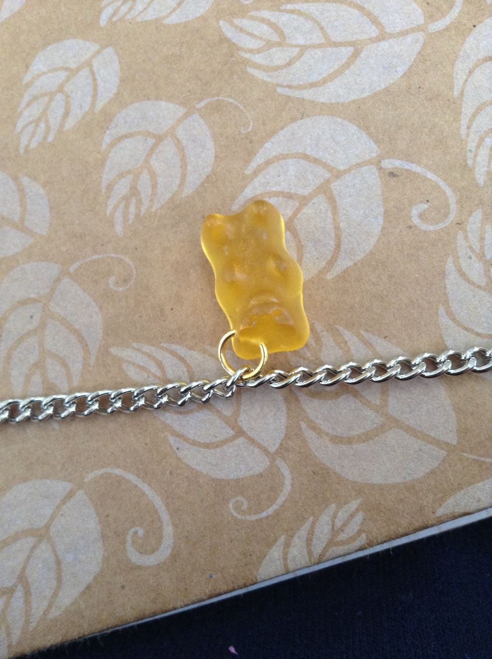 Then close the jump ring