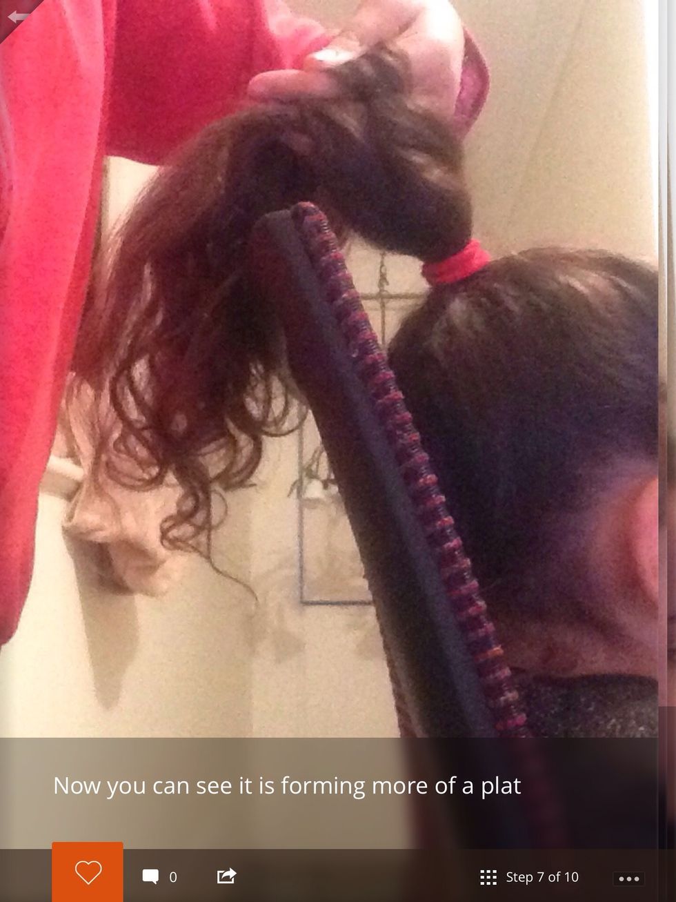 Then continue and then you can start to see the form of the plat
