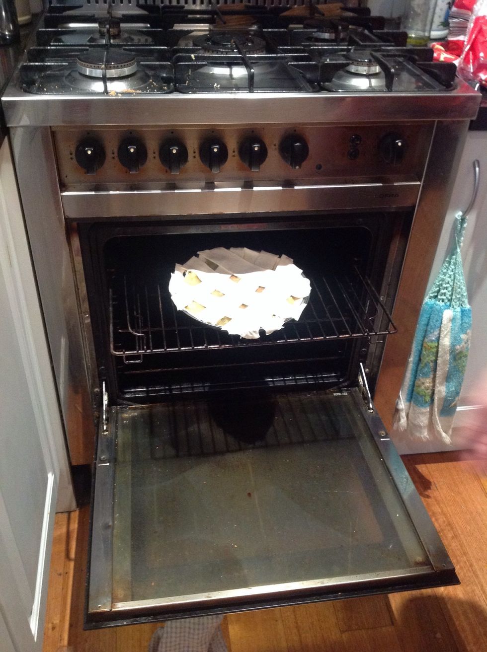 Then cook it in the oven for about 20 mins