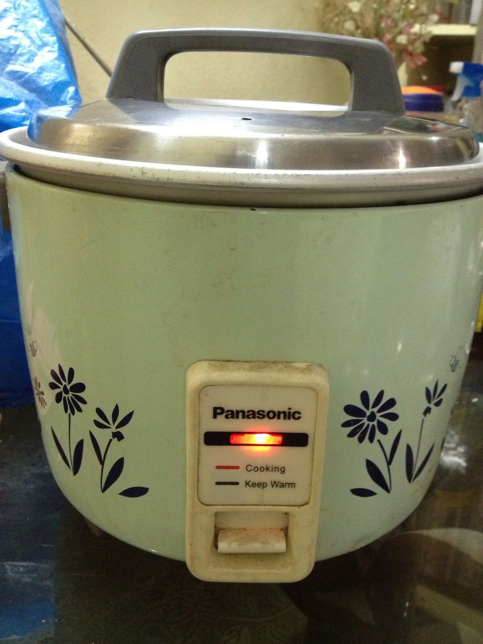 Then cook the mixture for atleast 20-25 min... For rice it will set automatically... Approximately it would be 25 min.