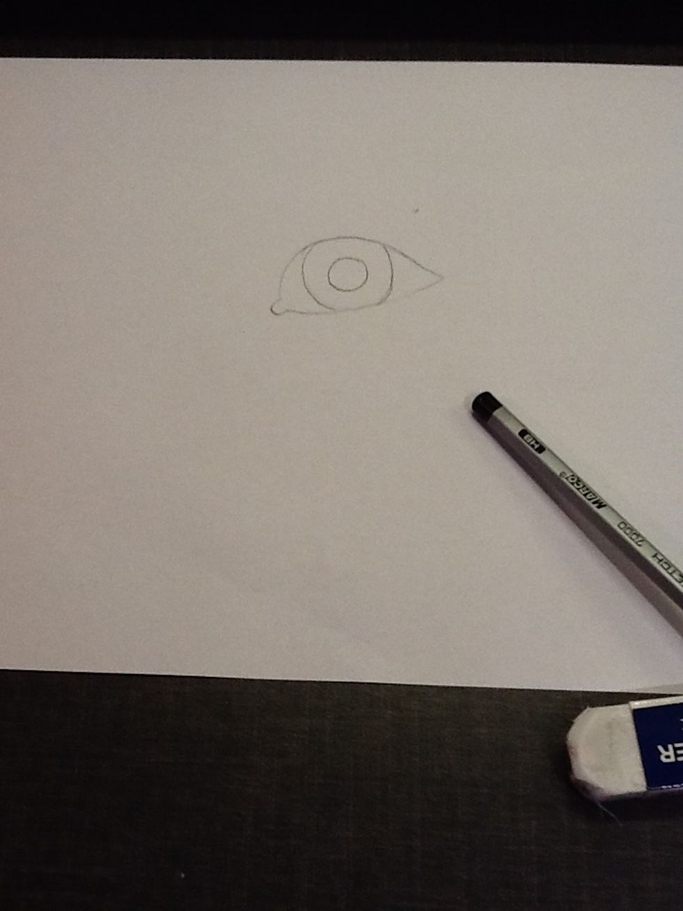 Then create a smaller circle inside of the bigger one \ud83c\udf3a