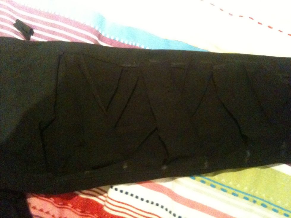 Then, criss cross the flaps over each other like so