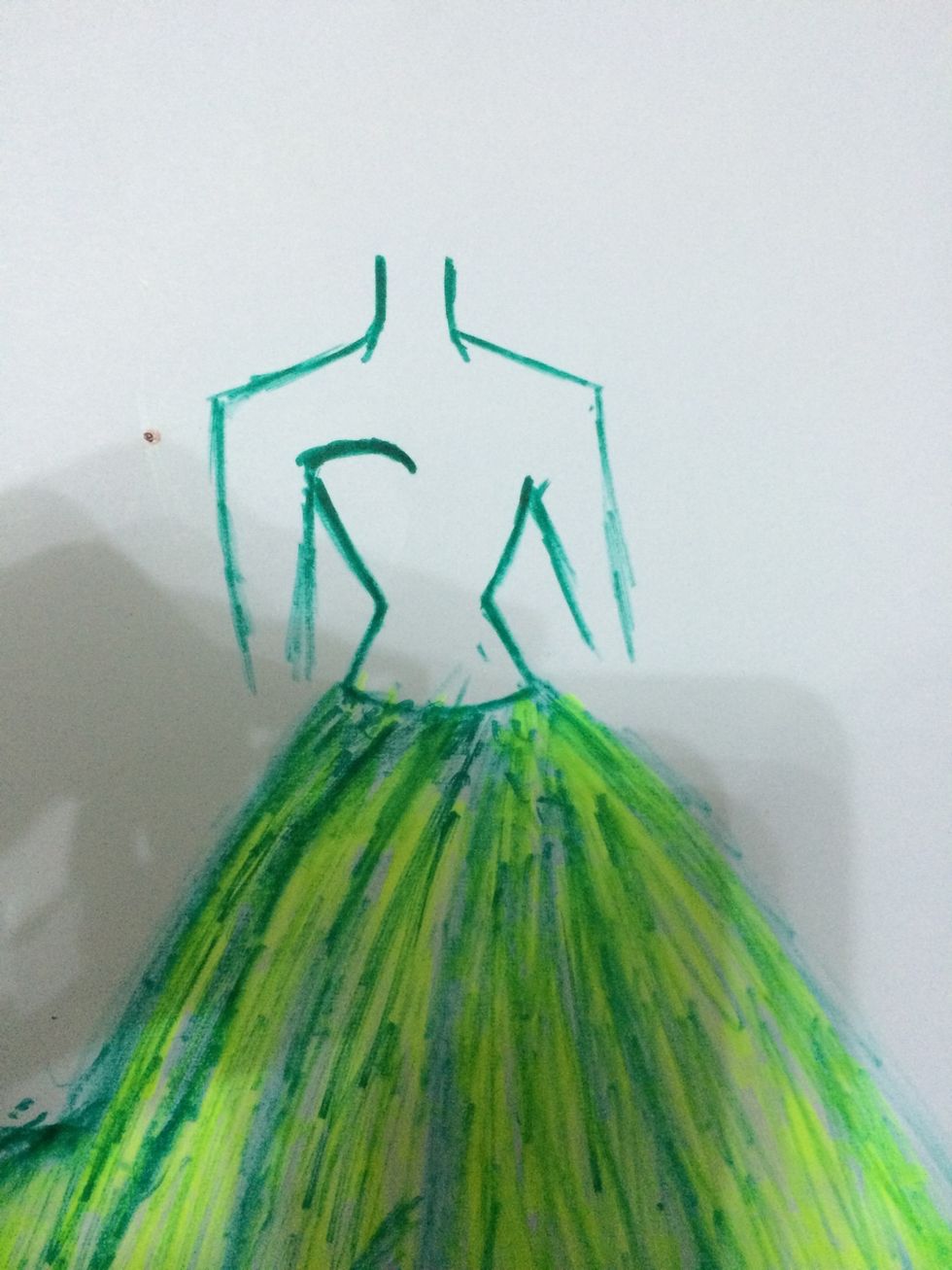 Then curve the top left side