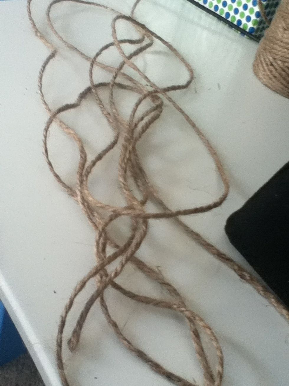 Then cut a string that is 3 times the length of the first one.