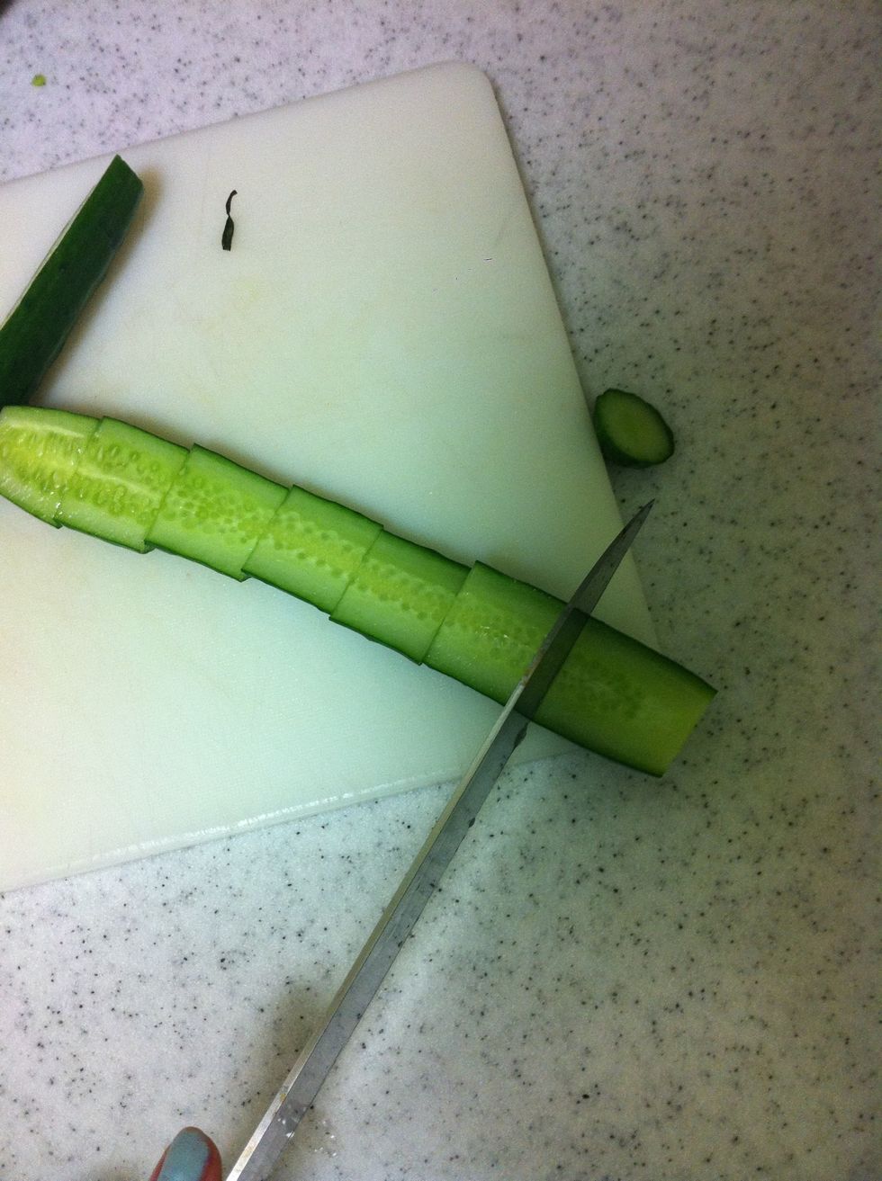 Then cut it into big chunks