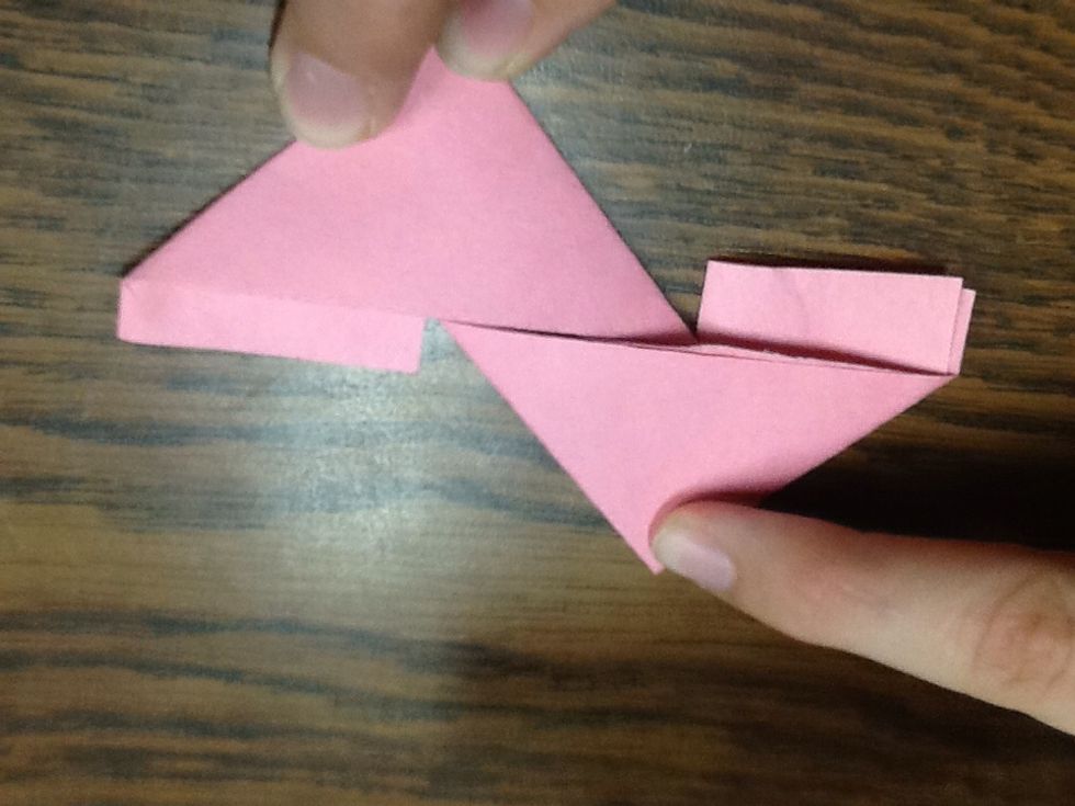 Then cut off the extra pieces sticking out