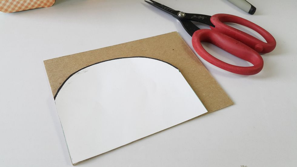 Then cut out the template for mini album, remember to trim a bit smaller otherwise your album cannot be fit in the holder